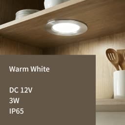 6/8/12pcs Led Downlight 3W DC12V Ceiling Lamp Recessed Down Light Round Led Panel Light Black White Silver Dimmable Spotlight