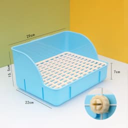 Rabbit Litter Box Pee Pan Tray Pet Toilet Corner Toilet Box Litter Pan Bunny Trainer for Small Animals Chinchillas Rats