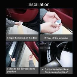 2-pack Led Car Door Light Car Interior USB Rechargeable Wireless Magnetic Switch Night Lamp LED Car Door Signal Welcome Lighting
