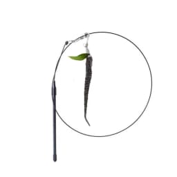 Caterpillar Cat Toy Set Cat Feather Teaser Wand Toy for Kitten Cat Dog Plush Worms Interactive Training Playing Stick Pet Toy