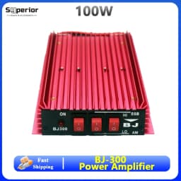 Baojie BJ-300 Plus Power Amplifier 100W FM 120W AM 150W SSB 3-30MHZ Mini-size and High Power CB Radios Walkie Talkie Amplifiers