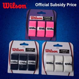 Wilson Tennis Racket Overgrip Sweat Band Absorption Grip PU Badminton Racket Handle Grip Tennis Griptape Padel Racket Grip