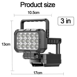 For Makita LED Working Light Lantern 18V Li-ion Battery Emergency Lamp Flashlight Torch Spotlight With Dual USB Camping Lighting