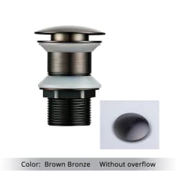 Bathroom Sink Drain Wash Basin Drainer Waste Pipe Sink Plug Pop-Up Button Luxury Brush Gold Brass Material Matt Black Rose