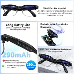 New Upgrade 800W Pixel Smart Glasses With Camera Video Recording AI Photo Recognition Call Language Translation Voice Sunglasses