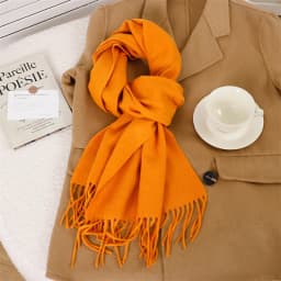 70Color Solid Winter Women Scarf Warm Thicken Cashmere Shawl Outdoor Tassels Pashmina Lady Wrap Windproof Scarves Fashion Luxury