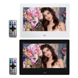 7 Inch HD Digital Photo Frame Full-View Screen Video Photo Electronic Album Support Music/Video/Photo Calendar Clock