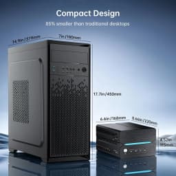MSECORE Gaming Mini PC Intel Core I9-14900F RTX 5060 Ti 16G Dedicated Card Win11 DDR5 NVMe SSD WiFi6E BT5.3 8K Desktop Computer