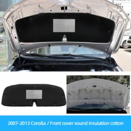For Toyota Corolla Sedan 2007 2013 2018 2021 Car Heat Sound Insulation Cotton Front Hood Engine Firewall Mat Pad Cover