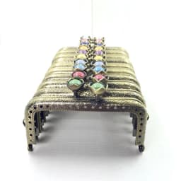 10pcs 8.5CM Lotus Head Square Purse Frame Bag Kiss Clasp Bronze Metal Coining Pattern DIY Bag Sewing Accessories