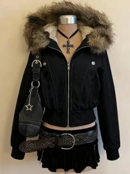 Winter Warm Cotton Padded Jacket 2026 Korean Style Women Faux Fur Turtleneck Coat Y2K Vintage Casual Parka Long Outerwear Tops