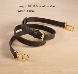 Fashion Genuine Leather Bag Strap High Quality Shoulder Strap Bag Accessories Narrow Bag Strap Hot Fashion Shoulder Bag Parts