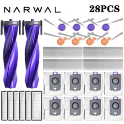 Narwal Flow Accessories Main Side Brush HEPA Filter Mop Cloths Dust Bag Vacuum Cleaner Replacement Spare Parts