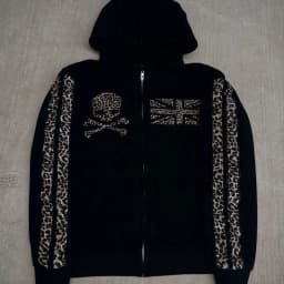 2025 New American Retro Ins Printed Zipper Sweatshirt Sweatpants Suit Hoodie Jacket Street Trend Y2k Long-sleeved Trousers