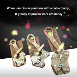 Electrician Wire Puller Tensioner Wire Rope Jammer Tool 0.5T 1T 2T 3T Metal Wire Rope Clip Double Hook Wire Tightener Power