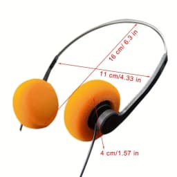 1pcs Underwire Headphone Music Mp3 Walkman Retro Feelings Portable Wired Small Headphones Sports Fashion Photo Props