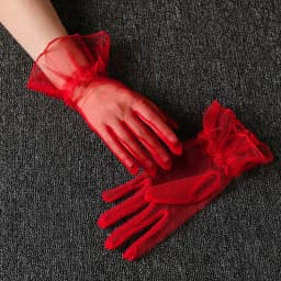 Sexy Thin Transparent Solid Short Fingerless Gloves Soft Breathable Net Yarn Mesh Women Performance Party Etiquette Elasticity