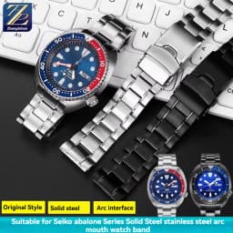 For Seiko PROSPEX series PADI abalone watch SRPE99K1 SRPE07K1 SRPK01K1 arc mouth stainless steel watch with metal bracelet 22mm