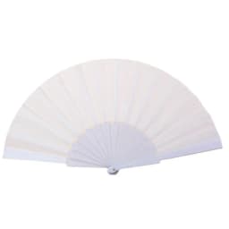 Portable Folding Fan Plain Plastic Cloth Hand Fan Chinese Elegant Fabric Hand Fan for Weddings Travel Party Dancing Cosplay