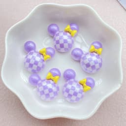 12Pcs New Cute Resin Cartoon Colored Mouse Head Series Flat Back Scrapbooking DIY Jewelry Craft Decoration Accessories