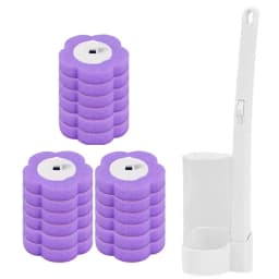 18/36Pcs Toilet Brush With Disposable Replacement Head Kits Upgrade Long Handle Bathroom Cleaning Brush For Home Wc Accessories