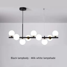 Modern Glass Ball Ceiling Chandelier for Table Dining Living Room Kitchen Island Pendant Lamp Home Decor Indoor Lighting Fixture