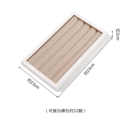 Champagne White Display Case Necklace Rack High-End Jade Jewelry Display Props Counter Display Crystal Exhibition Stand
