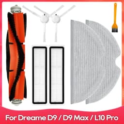 Fit For ( Dreame D9 Max, L10 Pro, D9 Pro, D9 Mistral Pro, Trouver Robot LDS Vacuum-Mop Finder ) Part Brush Mop Filter Water Tank