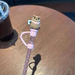 Cute Bear Straw With Dust Cover Cap Silicone Kawaii Cat Claw Straw Stoppers For Tumbler Pink Straws Tip Cover Protector 7mm