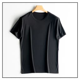 SuyaDream Mens Solid Tee Cotton Silk Blend Plain O Neck Short Sleeved Cozy T Shirts 2026 Summer Simple Chic Top White Black