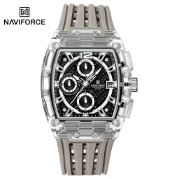 NAVIFORCE 7105 Fashion Chronograph Multi Functional Quartz Watch Sport 5ATM Waterproof Silicone Men's Watch Relogios Masculino