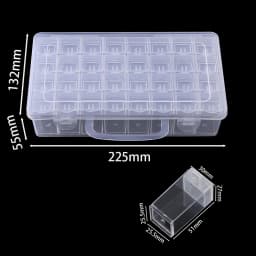 32/40/42/48/56/64 Plastic Organizer Box Multifunctional Portable Clear Storage Box for DIY Diamond Painting Beads Jewelry Supply