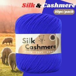10pcs Silk Cashmere Yarn DK Double Knitting, High Quality, Soft and Warm, for Crochet and Knitting, for Christmas, Halloween, Ea