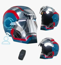 New War Machine Iron Man Helmet Mk5 Mk50 M17 Helmet Mask 1:1 Openable Voice Control Adult Cosplay Collection Ornament Gift