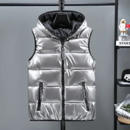Men Vest Windproof Vest Men Jacket Sleeveless Vest 2026 winter Jacket Casual Coat Men down Cotton Warm thicken Waistcoat gilet