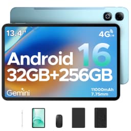 DOOGEE 2 in 1 Tablet PC Tab G6 Max Gemini Ai Android 16 13.4'' 32GB(6+26) RAM 256GB ROM 11000 mAh Battery 7.7 mm Slim Widevine L1 Support Smart Tablet
