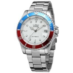 Winner Automatic Mechanical Men Watch Top Brand Luxury Rotating Bezel Timer Luminous Dial Date Calendar Male Classic Wristwatch