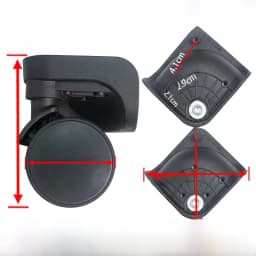 Universal Luggage Wheel Replacement Parts Quiet Universal Spinner Wheels Repair for Suitcase Password Box Shock Absorption