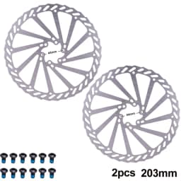 MTB Bicycle Brake Rotor 120 140 160 180 203mm 6 in Stainless Steel Hydraulic Brake Rotor MTB Road Bike Disc Brake With T25 Bolt
