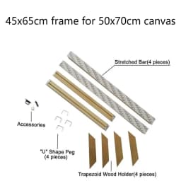 24 Sizes Modern Wood Canvas Frame Wooden Frames Wooden Photo Oil Painting Canvas Diamond Painting Frames Canvas Wood Wall Frame