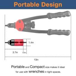M3-M8 Rivet Nut Gun, Removable Electric Rivet Nut Adapter, Household Manual Riveting Tool, Thread Insertion Gun Set With Wrench