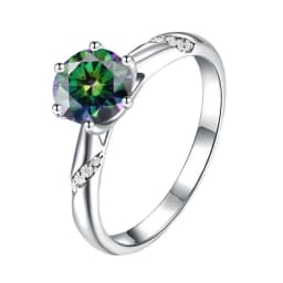 JoyceJelly S925 Ring With 1CT D Color Moissanite Diamond Female Classical Sterling Silver 925 Jewelry For Wedding Engagement