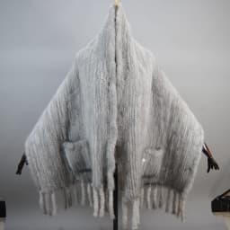 Long Style Winter Real Natural Mink Fur Scarf Lady 100% Natural Real Mink Fur Shawl Women Knitted Real Mink Fur Pashmina Scarves
