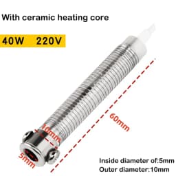 220V 30W/40W/60W Universal Electric Soldering Iron Core Heating Element Replacement Welding Tool Mica Externally Heating Core