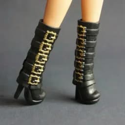 Toy accessories flat foot high heels boots shoes for your BB ST Dolls BBQB1