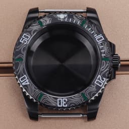 PVD Black NH35 40mm Men's Watch Case Sapphire For SUB Seiko NH35 NH36 NH38 NH34 Miyota 8215 ETA 2824 Movement Yacht-Master 20ATM