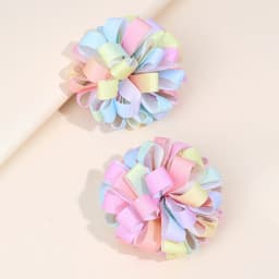 2Pcs Flower Hair Clips Sweet Hydrangea Heart Decoration Hairpin Cute Floral Barrette Girls Kid School Headdress Hair Accessoires