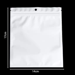30-100pcs White Plastic Self Sealing Jewelry Bag Ring Necklace Bracelet Ziplock Storage Holder Bag Anti-oxidation Jewelry Bag