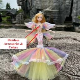 45cm/17.71'' Enchanting Princess Mermaid Doll - Perfect Birthday Gift for Girls & Children's Pretend Play House Dress Up Toy