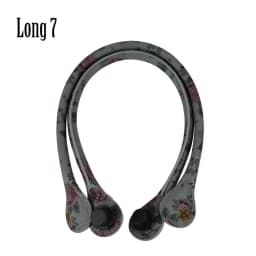 TANQU New 1 Pair Short Long Floral Print Soft Faux PU Leather Handle for Obag Classic Mini O Bag Women Shoulder Handbag